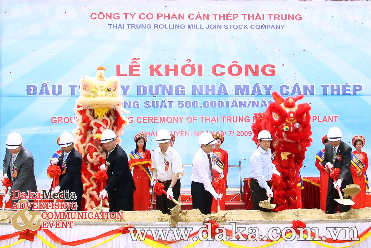Khởi công dự án nhà máy cán thép Thái Trung công suất 500.000 tấn/năm